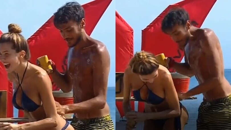 Manuela Ferrera sull'Isola, ma il Lato B...social scatenati