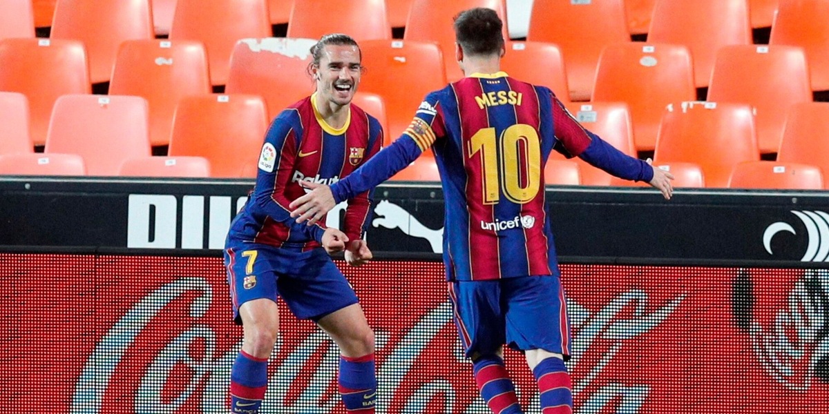 Doppio Messi, il Barcellona vince a Valencia: è a -2 dall'Atletico
