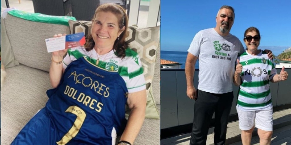 Ronaldo, mamma Dolores con la maglia numero 7 dello Sporting
