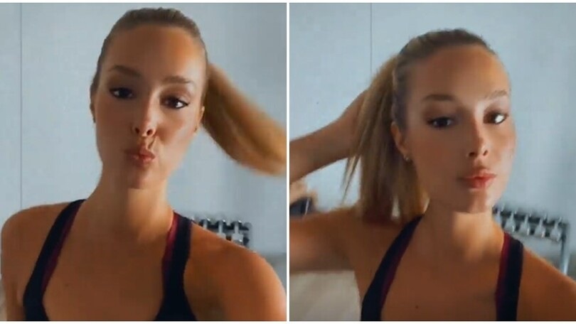 Viky Varga, workout e bacio ai fan