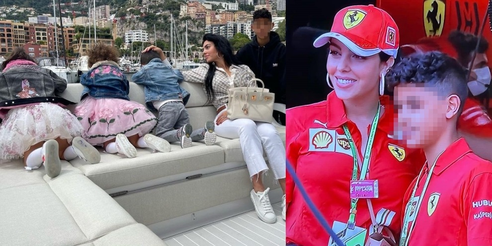 Ronaldo, la famiglia è a Monaco: Georgina tra yacht e box Ferrari
