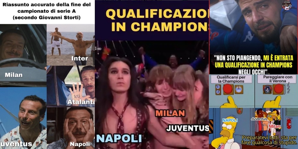 Juve in Champions e Napoli quinto: le ironie social continuano!