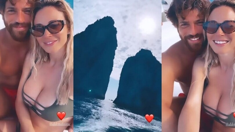 Diletta Leotta e Can Yaman, pomeriggio d'amore in barca