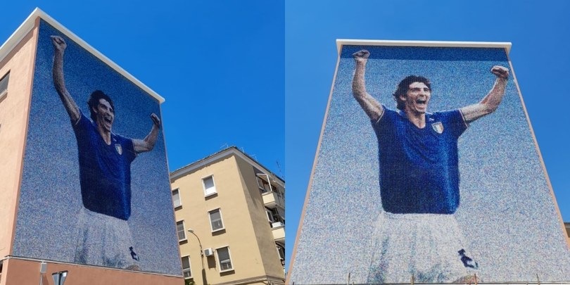 A Foggia un murale dedicato a Paolo Rossi