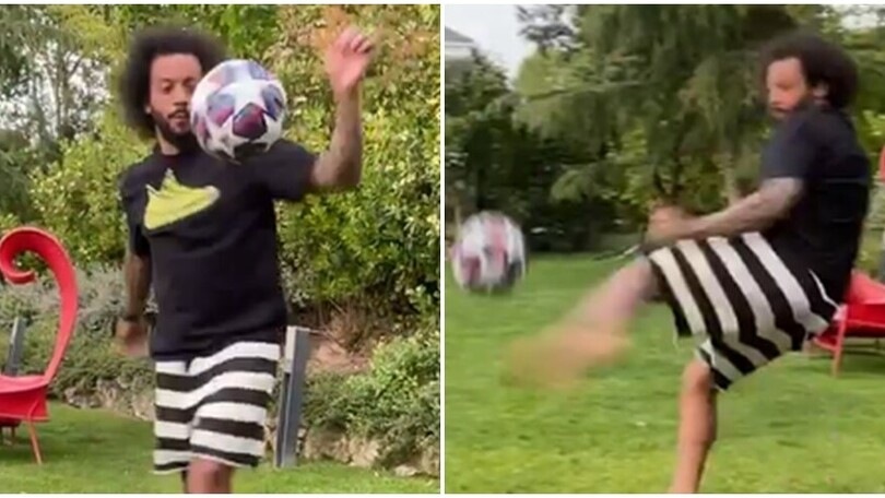 Marcelo, il gol nel balcone fa il giro del web