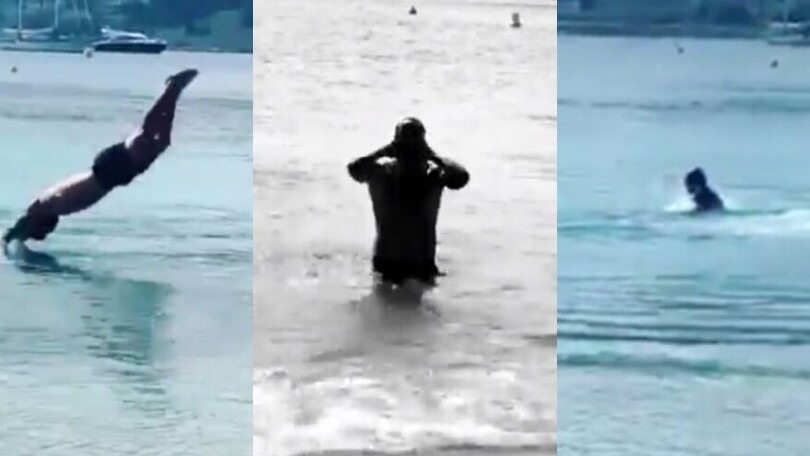 Marchisio in Costa Azzurra: tuffo da campione e gaffe... della moglie!