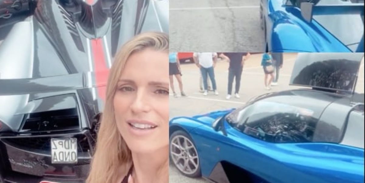 Michelle Hunziker ospite d'eccezione al circuito di Imola: "Pagani e Dallara? Non sono astronavi eh!"