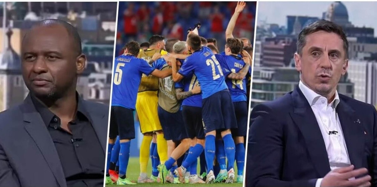 Vieira e Neville snobbano l'Italia: "Uscirà presto, non arriva in fondo"