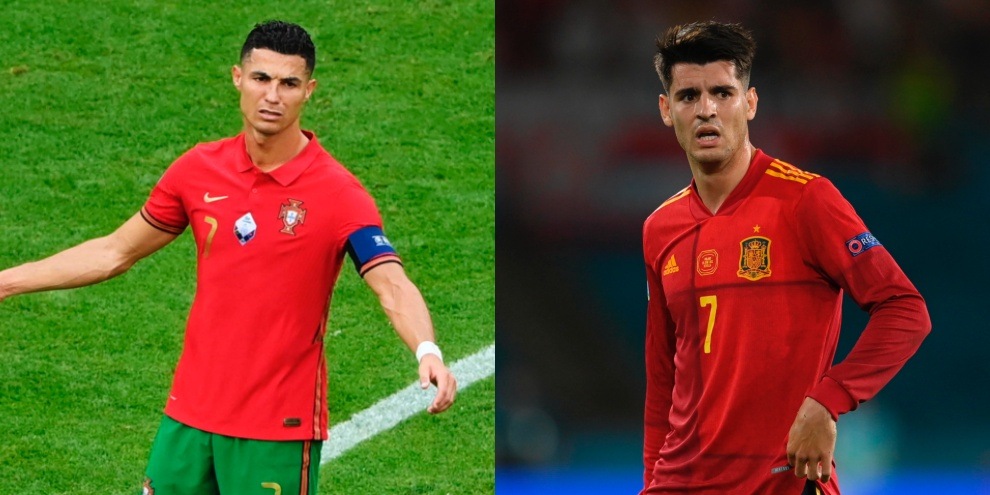 Cristiano Ronaldo e Morata, oltre i gol è crisi a Euro 2020