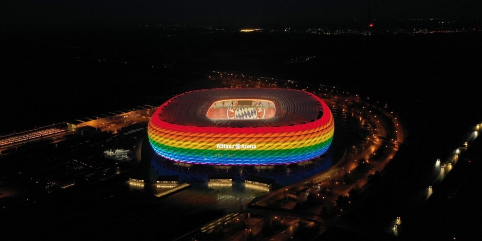 Euro 2020, no della Uefa all'Allianz Arena arcobaleno