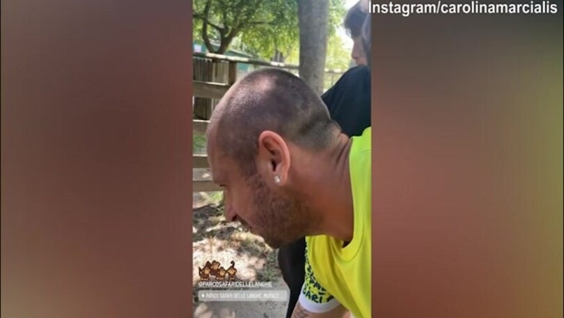 Cassano, che sfottò da parte di Carolina: "Lo scimmione con le scimmie.."