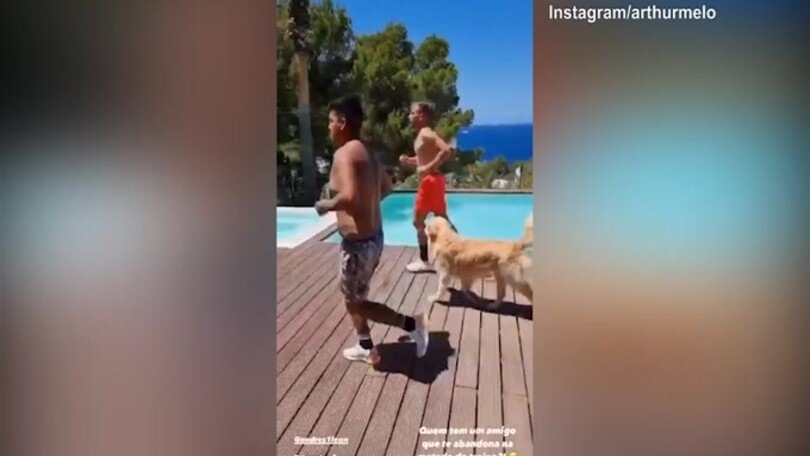 Juve, per Arthur allenamento in piscina con Tuntz