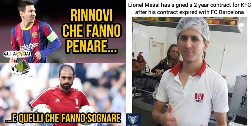 Messi sul mercato a zero, il web si scatena