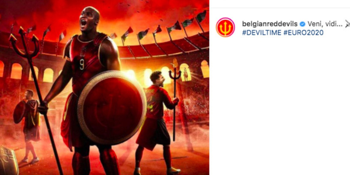 Lukaku gladiatore, il post del Belgio per l'Italia: "Veni, Vidi..."