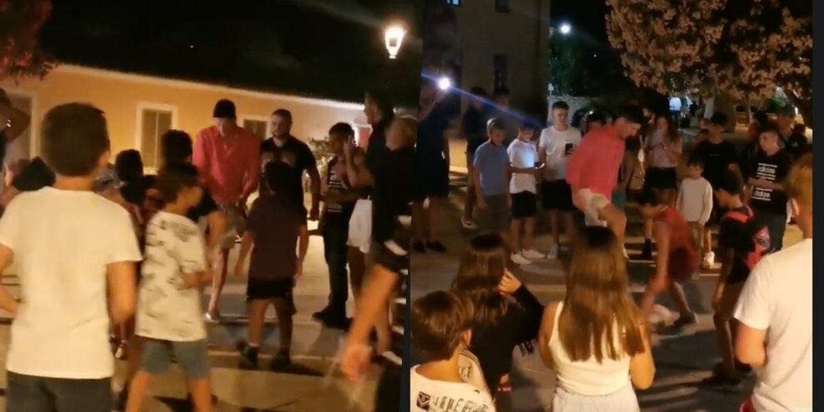Lewandowski in vacanza in Sardegna: che show con i bambini!