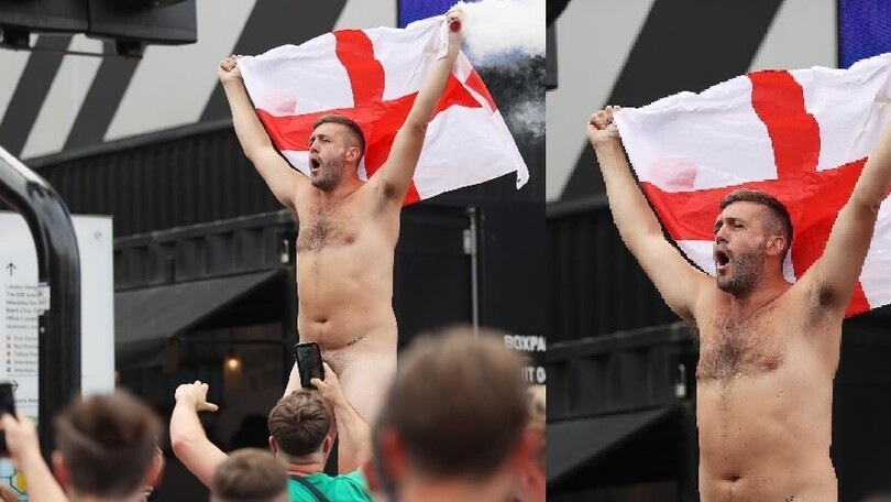 Nudo prima della finale, incredibile a Wembley!