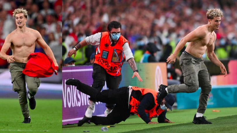 Tifoso inglese invade il campo: slalom tra gli steward