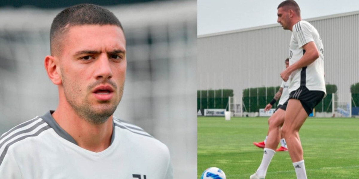 Juve, Demiral super concentrato in allenamento