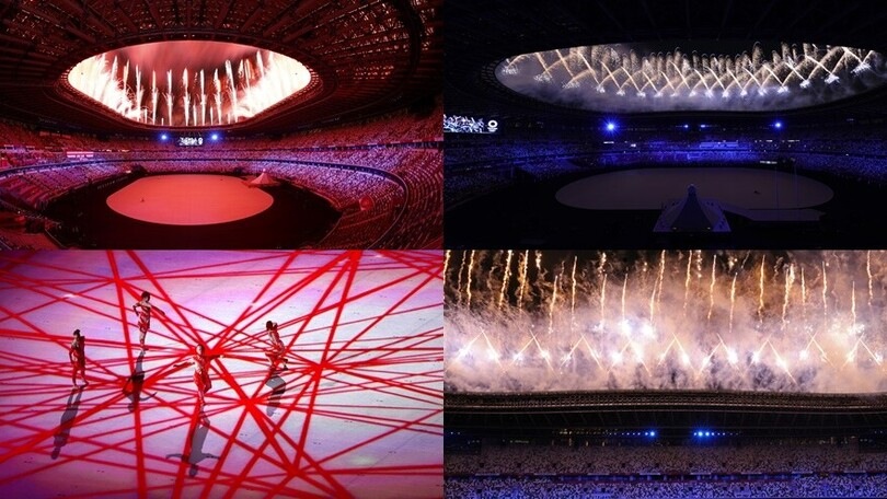 Tokyo2020, la cerimonia d'apertura: le spettacolari immagini