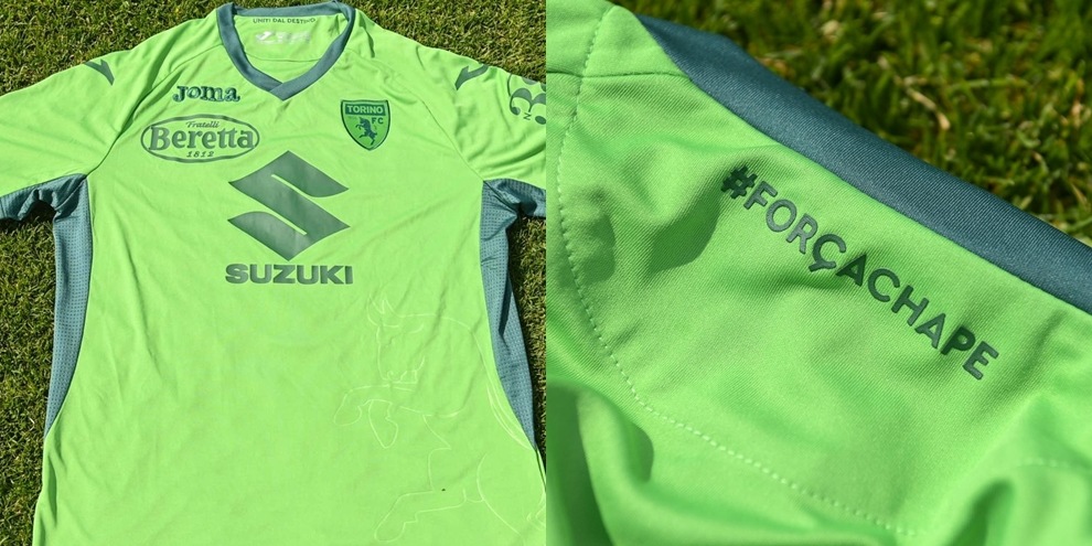 Il Torino presenta la maglia verde in onore della Chapecoense