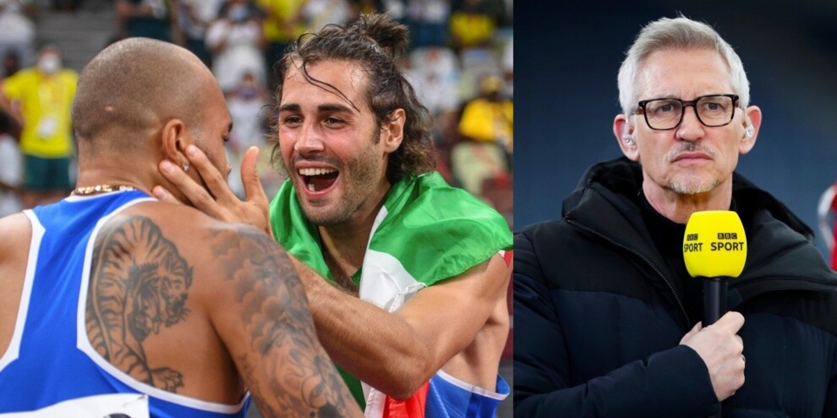Jacobs e Tamberi, i due ori di Tokyo 2020 scatenano anche Lineker