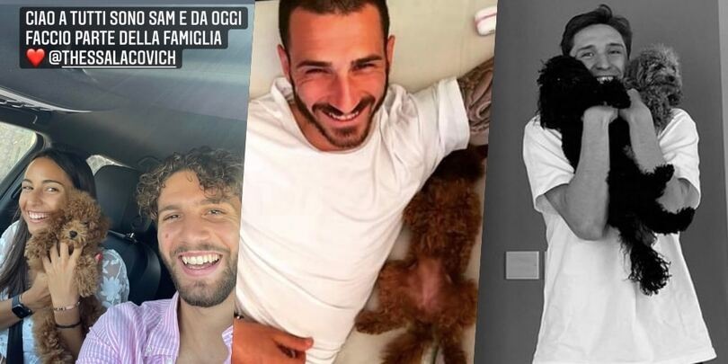Locatelli e il cane che significa Juve, da Chiesa a Bonucci FOTO