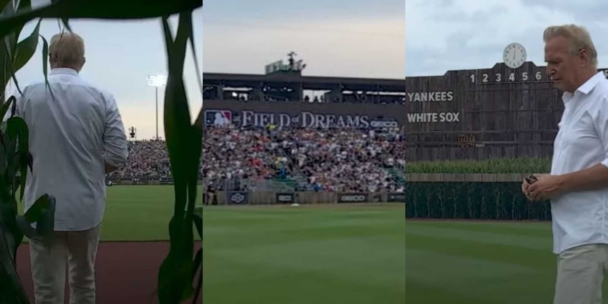 Kevin Costner è ancora "L'uomo dei sogni": torna al Field of Dreams per Yankees-White Sox