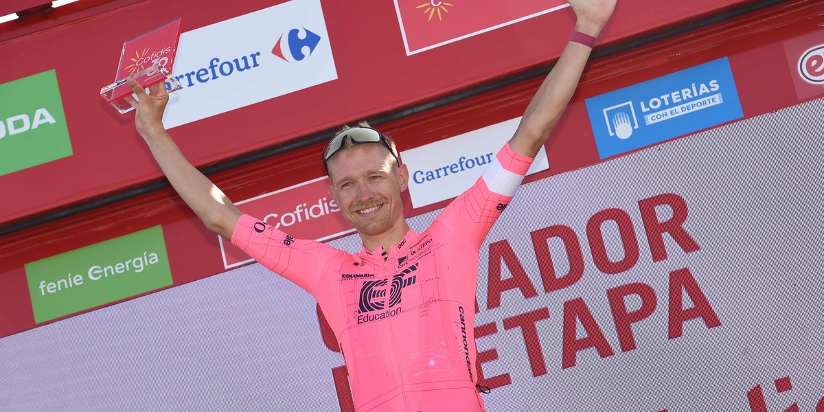 Vuelta, Cort Nielsen si impone allo sprint. Eiking in maglia rossa