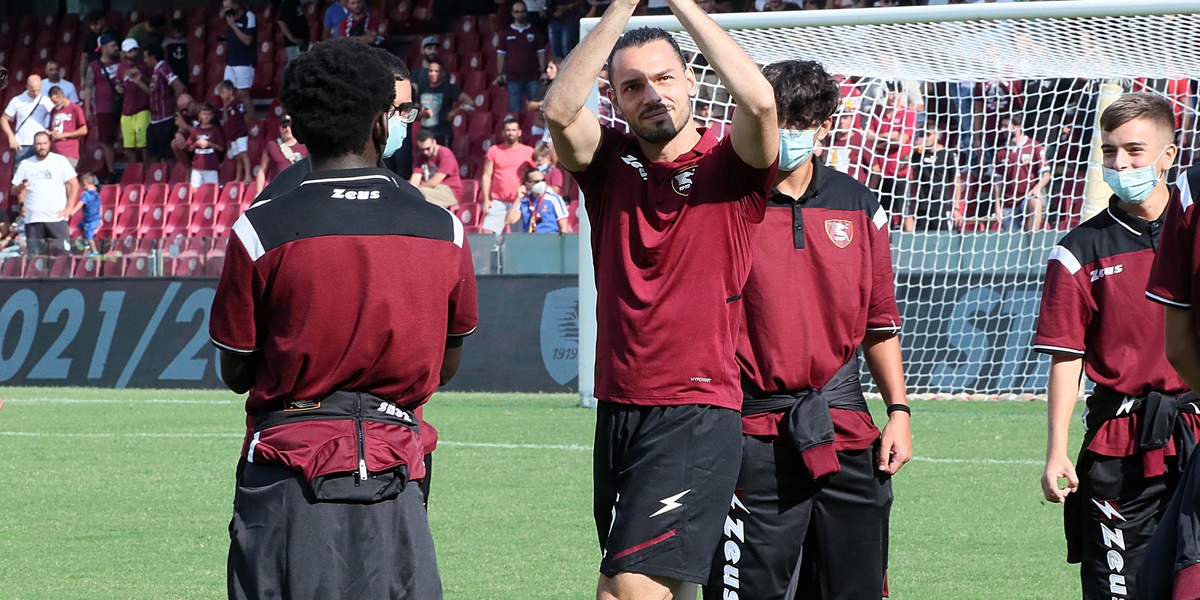 Salernitana, Veseli a parte nella seduta tecnico-tattica