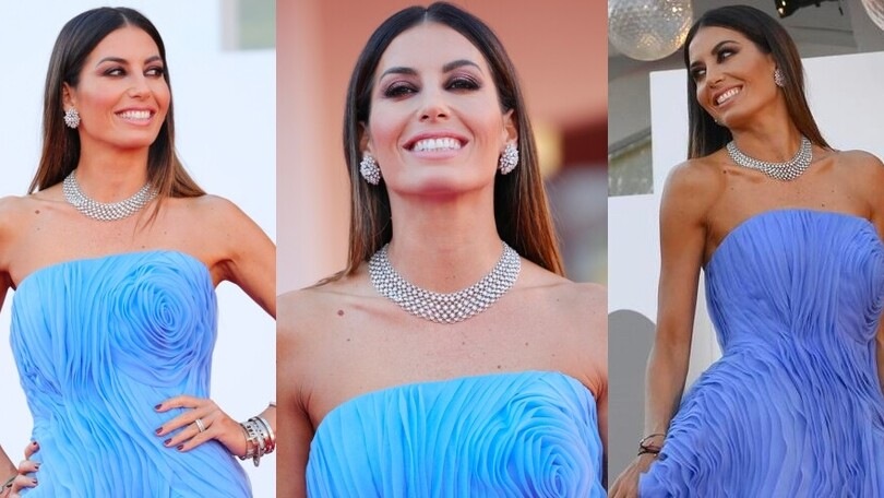 Elisabetta Gregoraci ruba la scena sul red carpet di Venezia