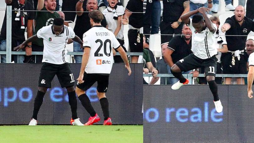 Gyasi, gol contro la Juve ed esultanza come Cristiano Ronaldo