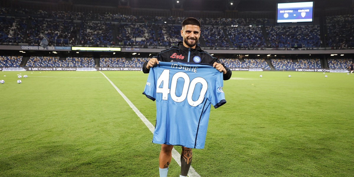 Insigne, 400 volte con il Napoli: targa e maglia speciale