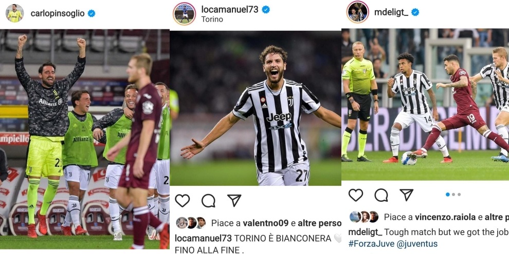 "Torino è bianconera": la gioia della Juve sui social