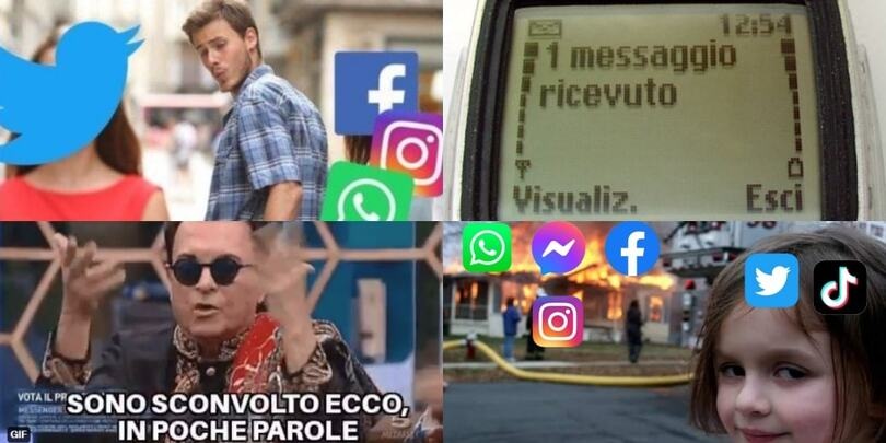 WhatsApp, Instagram e Facebook down: ironia social...su Twitter!