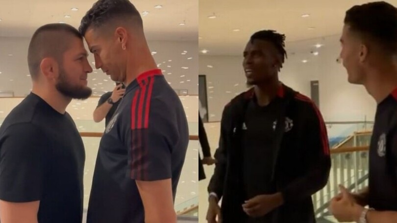 Ronaldo, faccia a faccia con Khabib Nurmagomedov: e c'è anche Pogba!