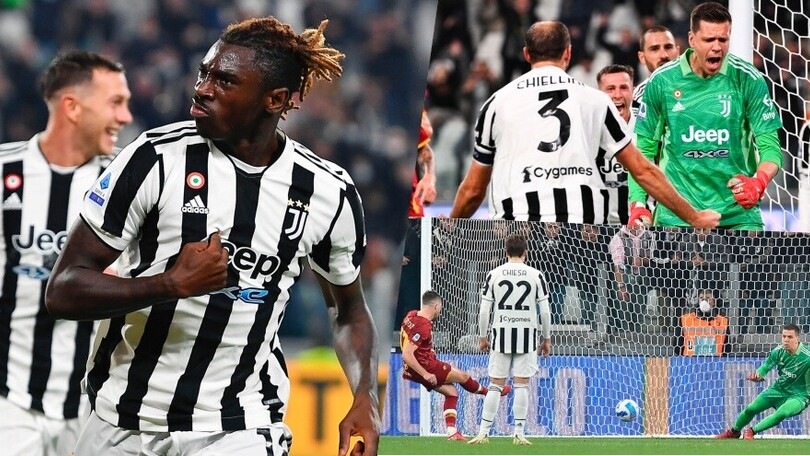 Kean segna e Szczesny para il rigore: Juve in festa, Roma ko