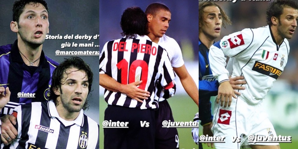 Del Piero accende Inter-Juve, sfottò per tutti: da Materazzi a Ronaldo...
