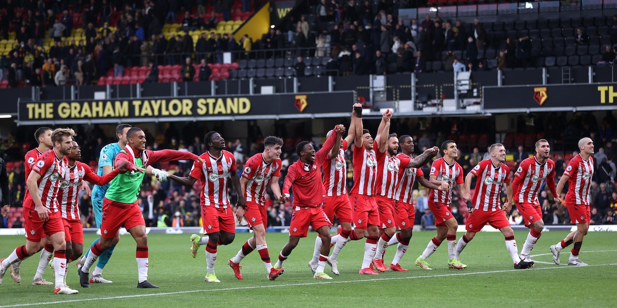 Southampton, l'Over 1,5 primo tempo è uscito una sola volta