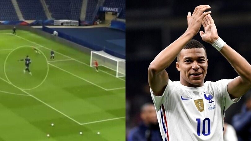 Mbappé, la rete in allenamento è una vera magia!