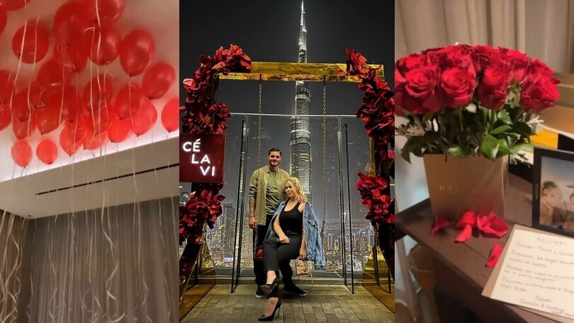 Lettera a sorpresa e cena di lusso: l'ultima notte di Wanda e Icardi a Dubai