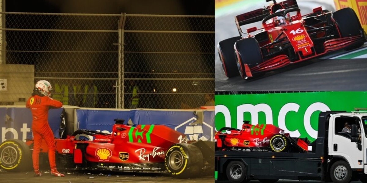 GP Arabia Saudita, paura per Leclerc nelle FP2: impatto violento contro le barriere, Ferrari distrutta