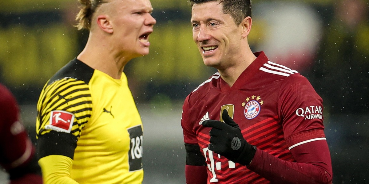 Lewandowski batte Haaland: 3-2 del Bayern. Schick, che poker