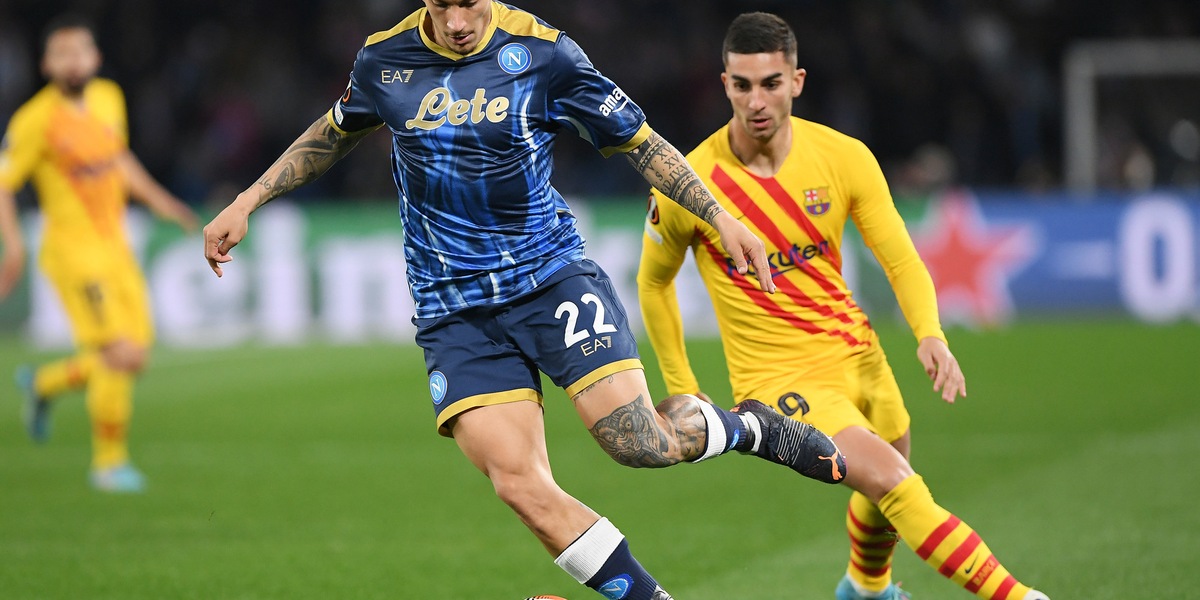 Napoli-Barcellona 2-4; tabellino, statistiche e marcatori
