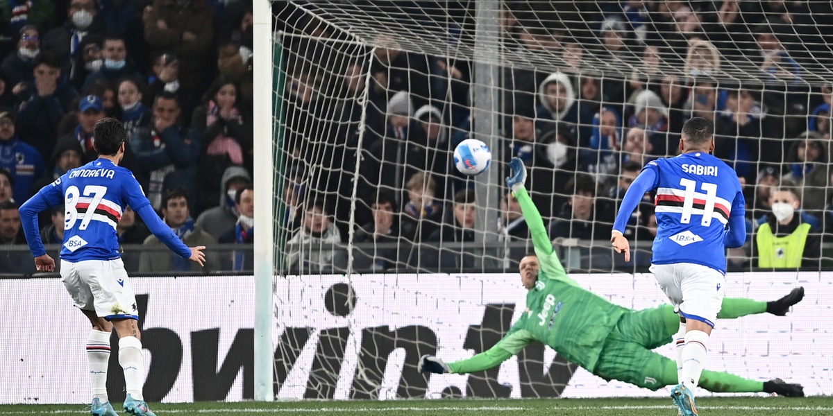 Sampdoria-Juve 1-3, il tabellino