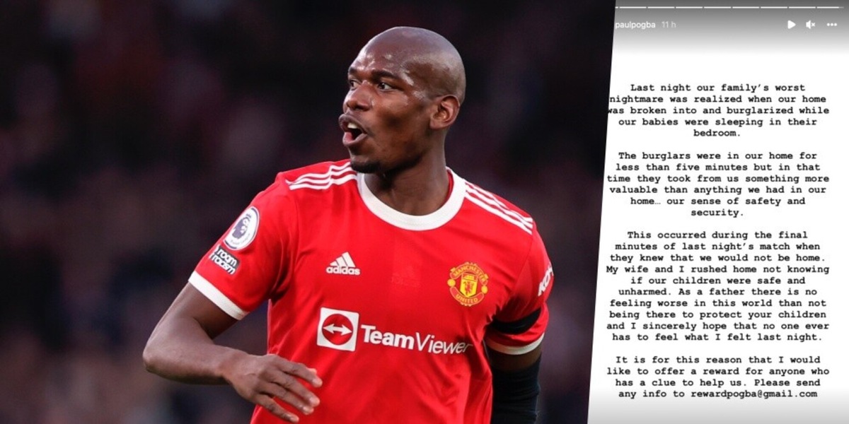 Pogba, che paura: "Ladri in casa mentre i nostri figli dormivano"