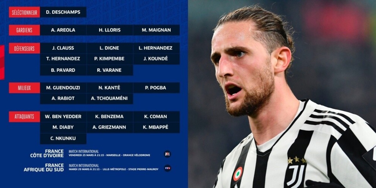 I convocati della Francia: ci sono Rabiot, Theo Hernandez e Maignan