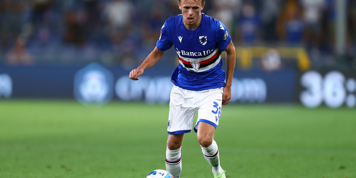 Sampdoria, mezzo allenamento in gruppo per Damsgaard