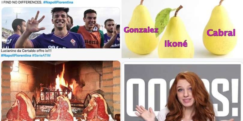 La sconfitta del Napoli contro la Fiorentina scatena le ironie social