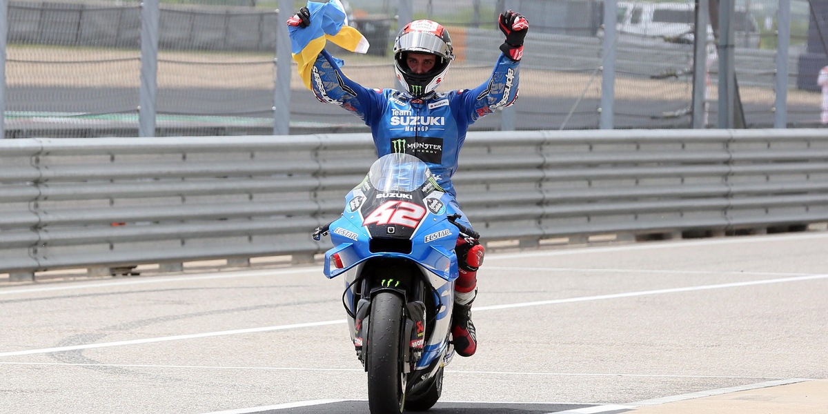 MotoGp, Rins secondo a Austin: "Questo podio è per chi soffre"