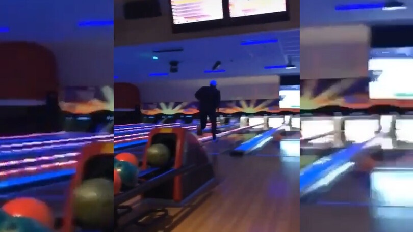 La corsa sulla pista da bowling e…lo strike!